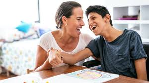 Woman and teen sharing a positive moment